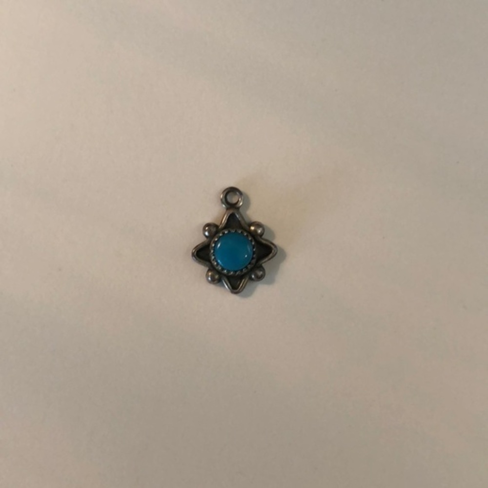 Turquoise and Silver Charm